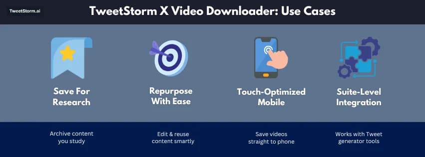 TweetStorm's Twitter Video Downloader is Built for Speed, Simplicity and Smart Use Cases, TweetStormAI