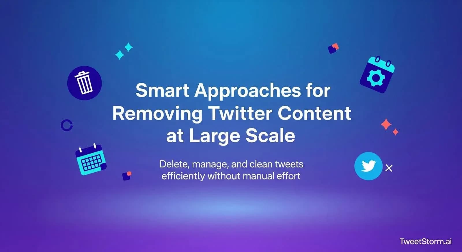 Smart approaches in finding, handling & removing Twitter content at scale. TweetStormAI