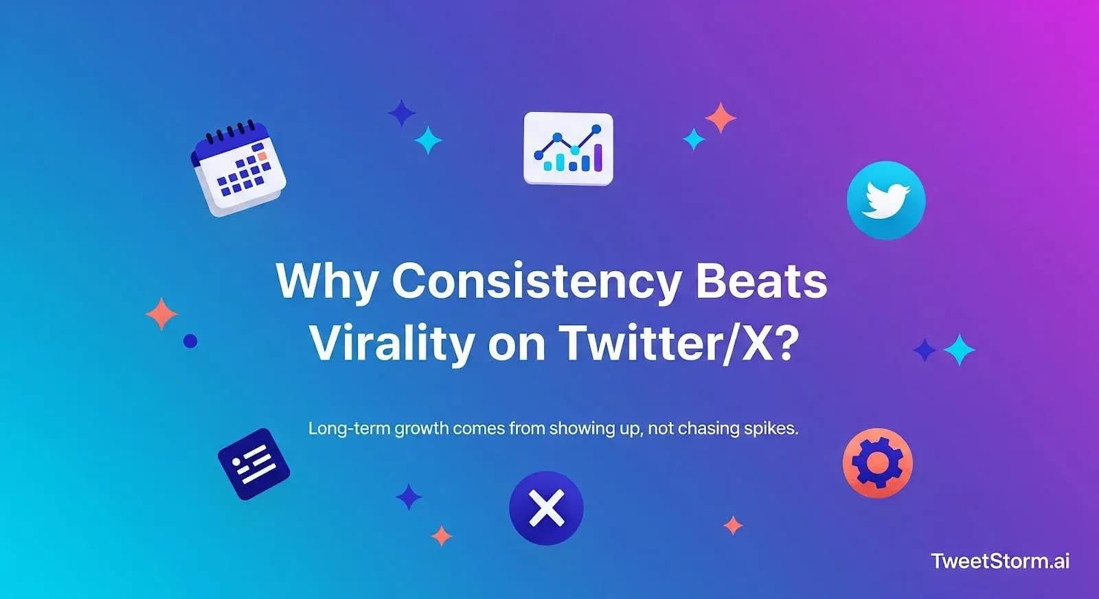 Why consistency beats virality on Twitter/X is explained TweetStormAI
